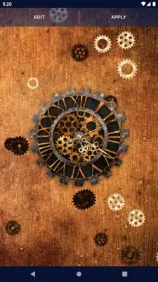 Steampunk Clock Wallpaper android App screenshot 0