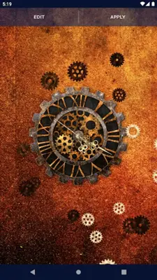 Steampunk Clock Wallpaper android App screenshot 2